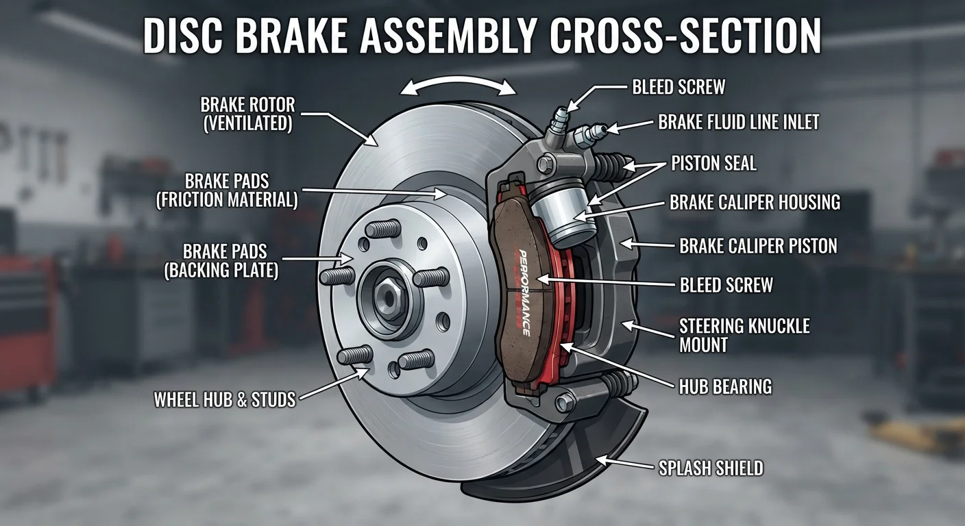 Brake Pads, Rotors, and Fluid: How the Braking System Works Together