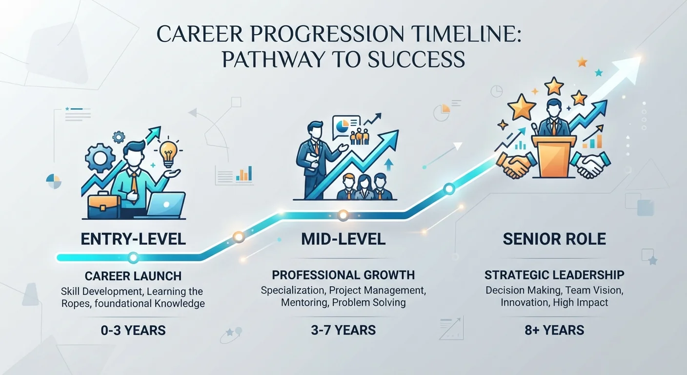 Career Development from Entry Level to Senior: What Changes at Each Stage