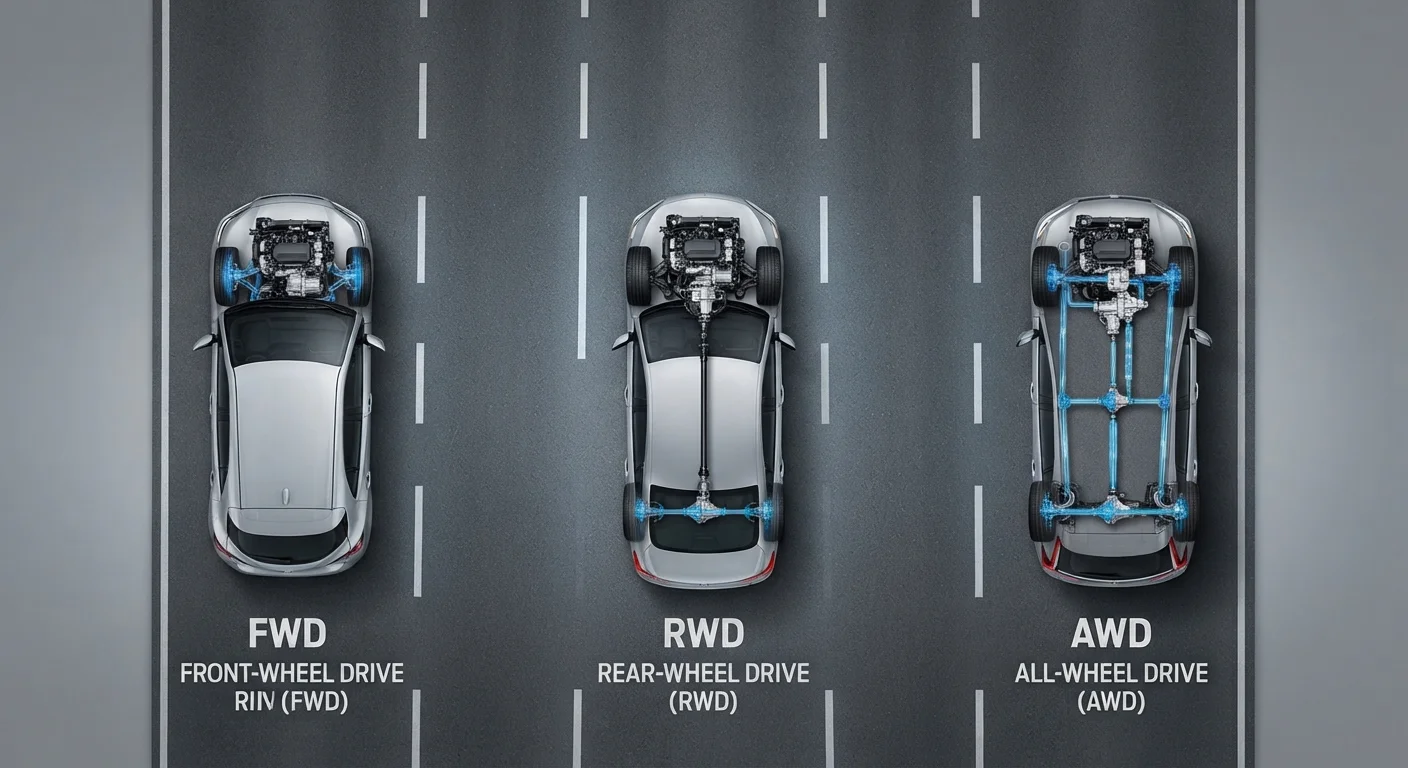 Front-Wheel, Rear-Wheel, and All-Wheel Drive: What Changes Behind the Wheel
