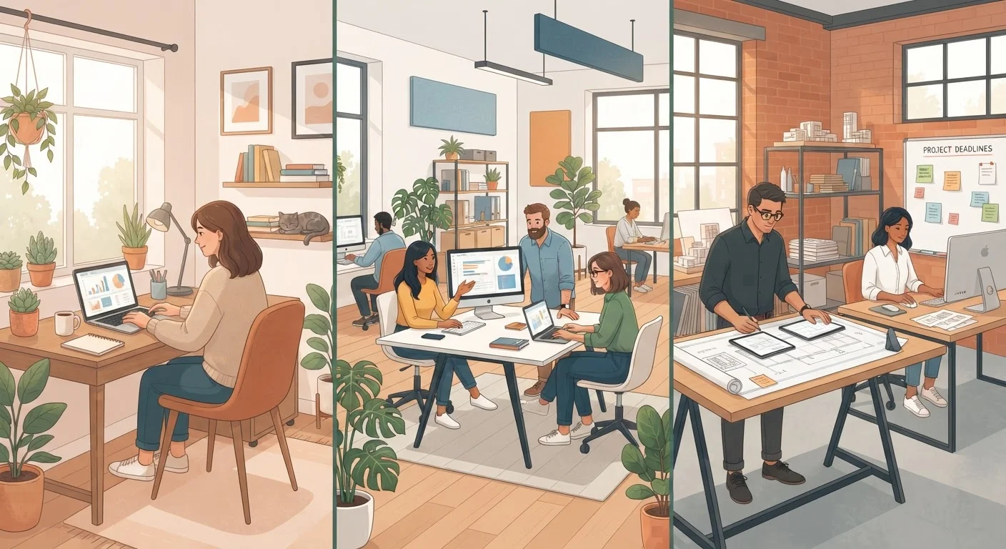 Remote Work, Hybrid, and On-Site: What Each Arrangement Looks Like in Practice